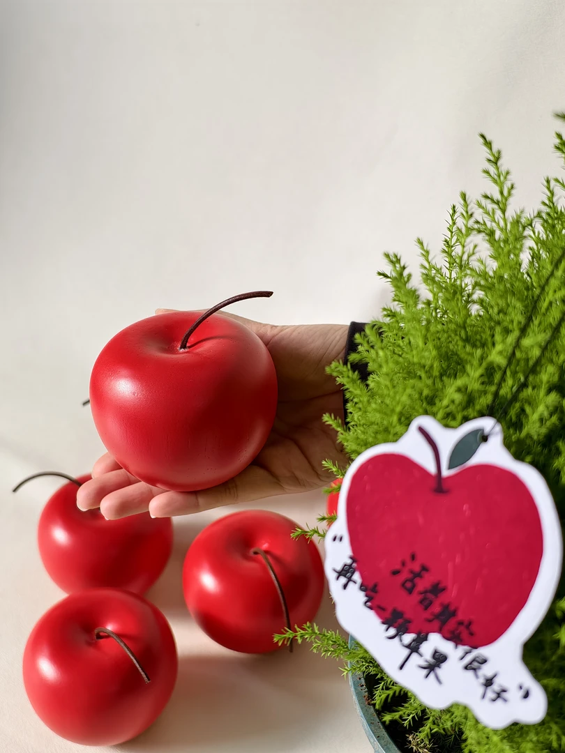 治愈系大红苹果扩香木天然原木无火香薰持久留香装饰送礼实用好物