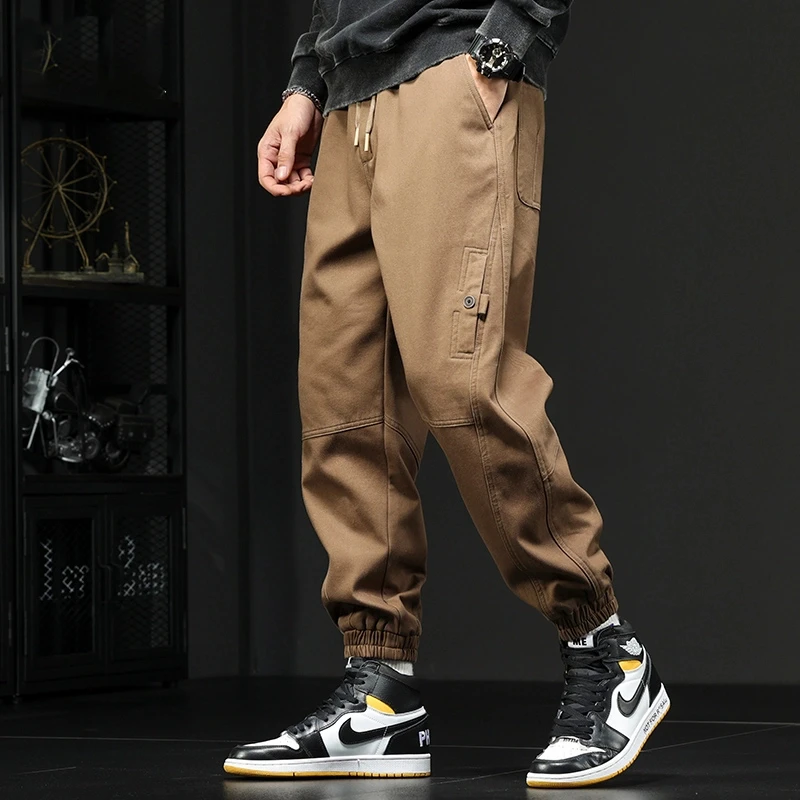 Cebrodz工装裤子男款春夏季新款束脚宽松大码运裤男士休闲裤春夏