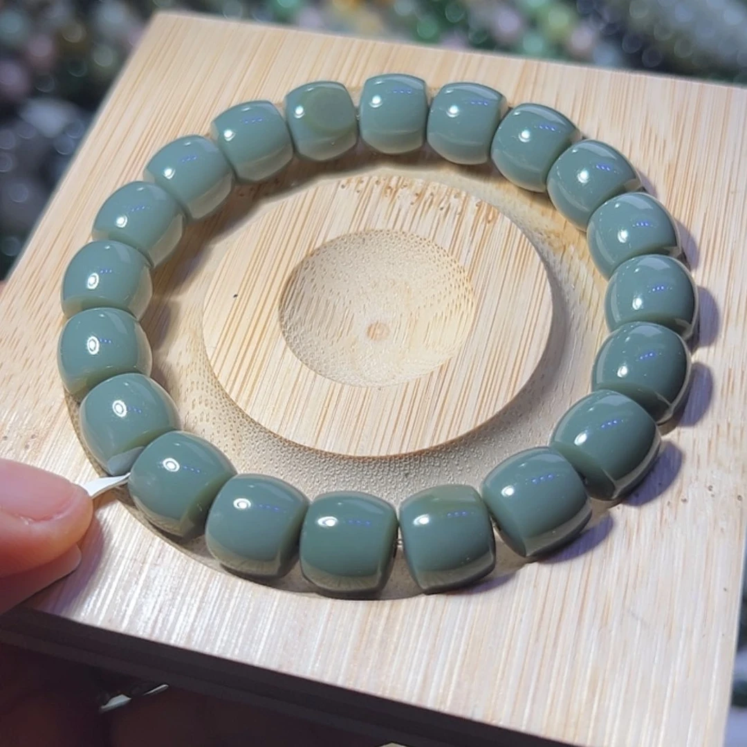 【闪购商品】未镶嵌和田玉珠宝奇石鹏****密沙枣青10✖️11串