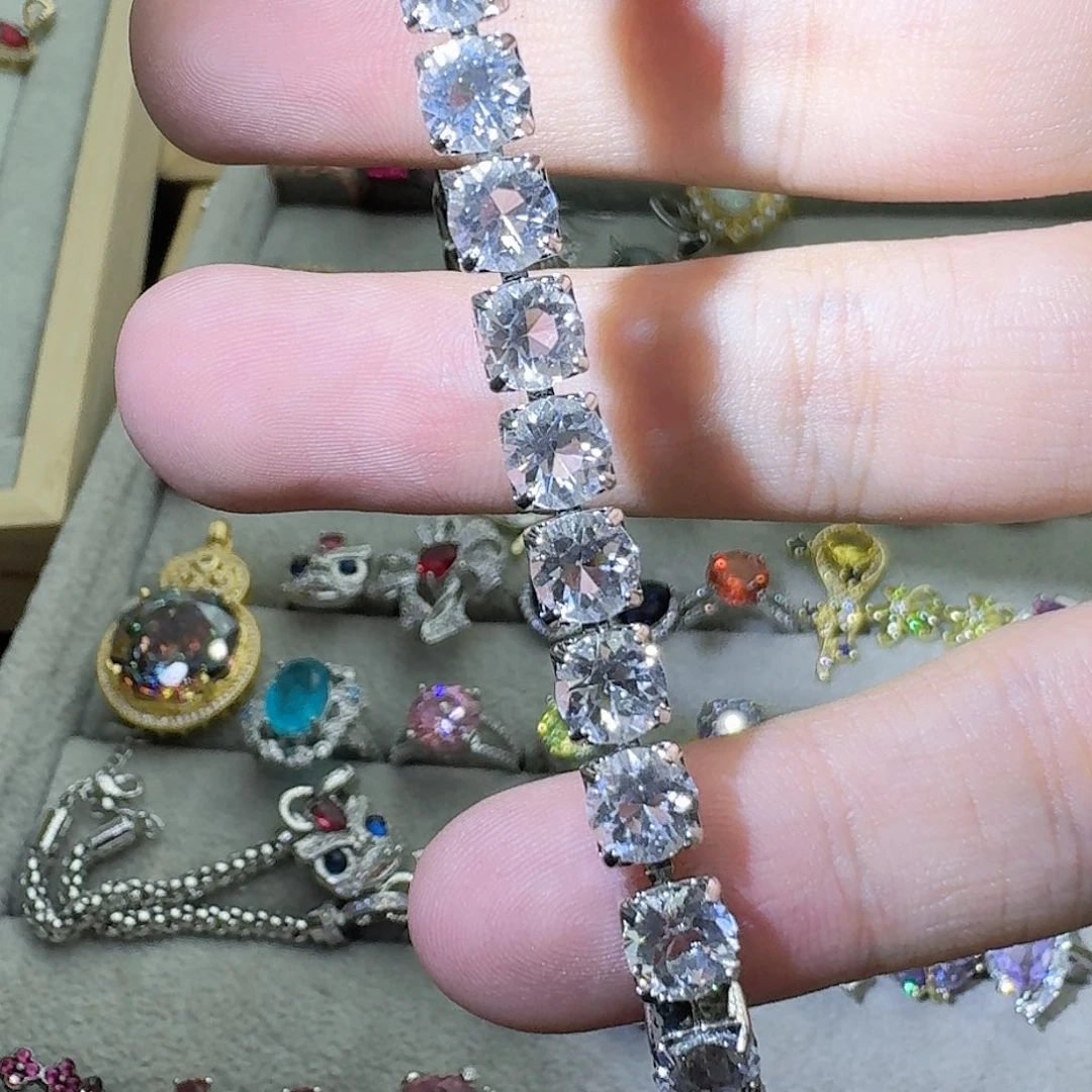 绿水晶戒指银S925镶嵌古**园