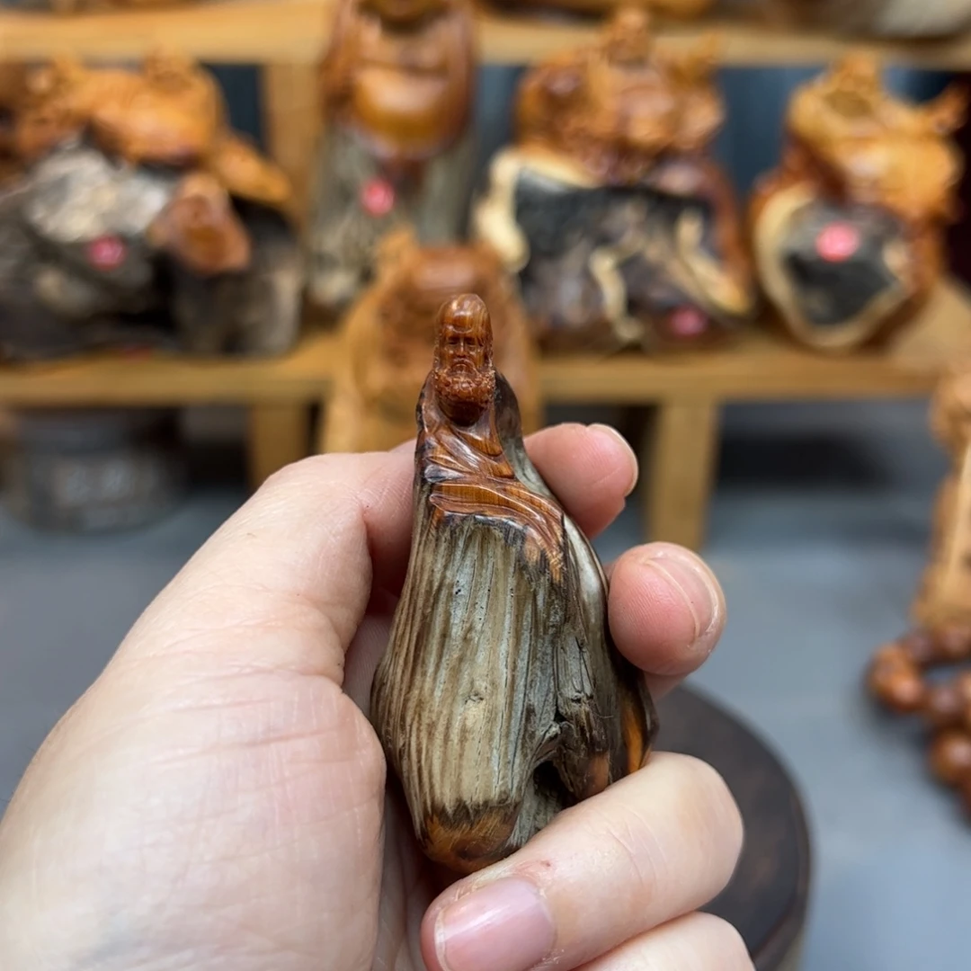 铁***碗柏木崖柏木摆件手把件，