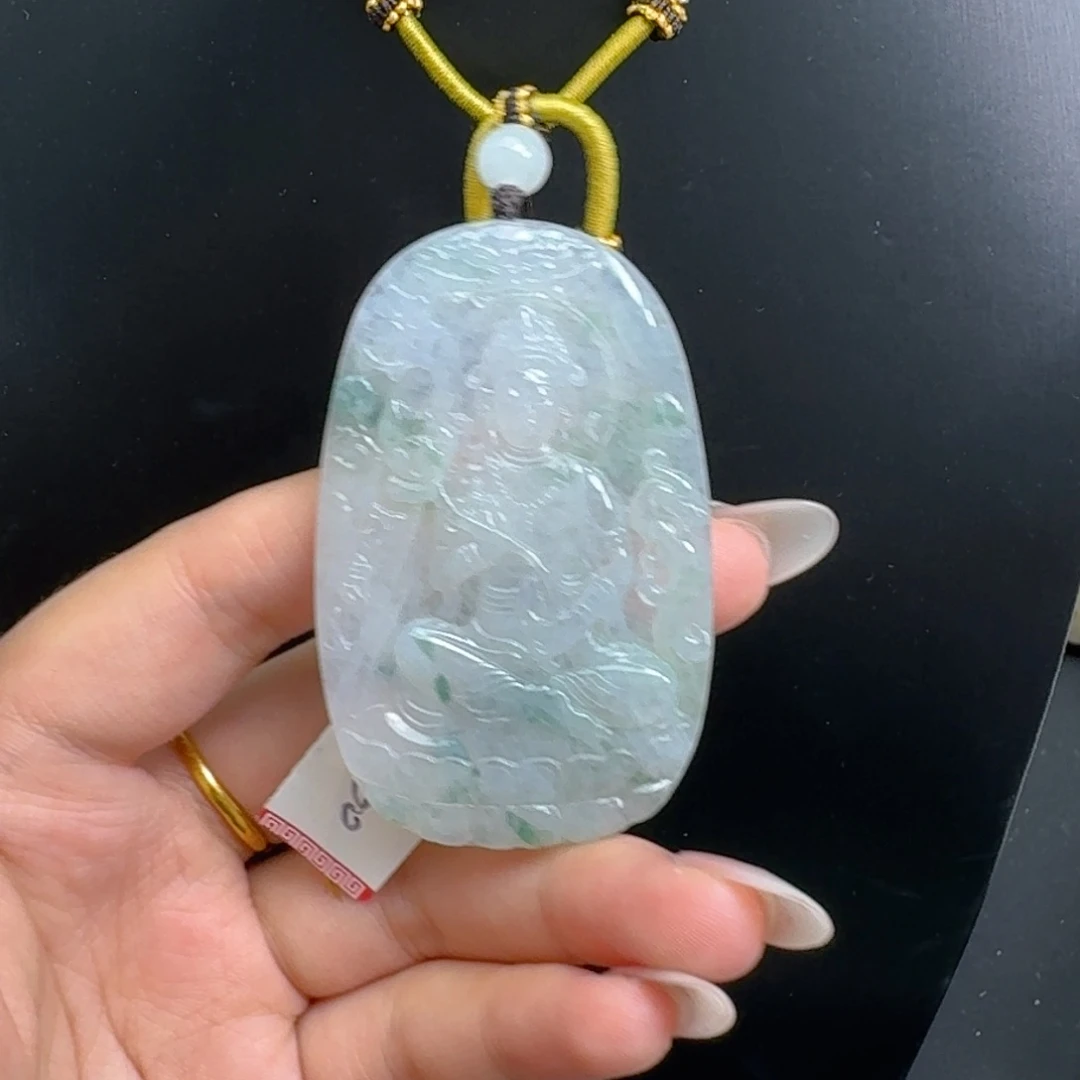 翡翠未镶嵌颈饰肥***水天然