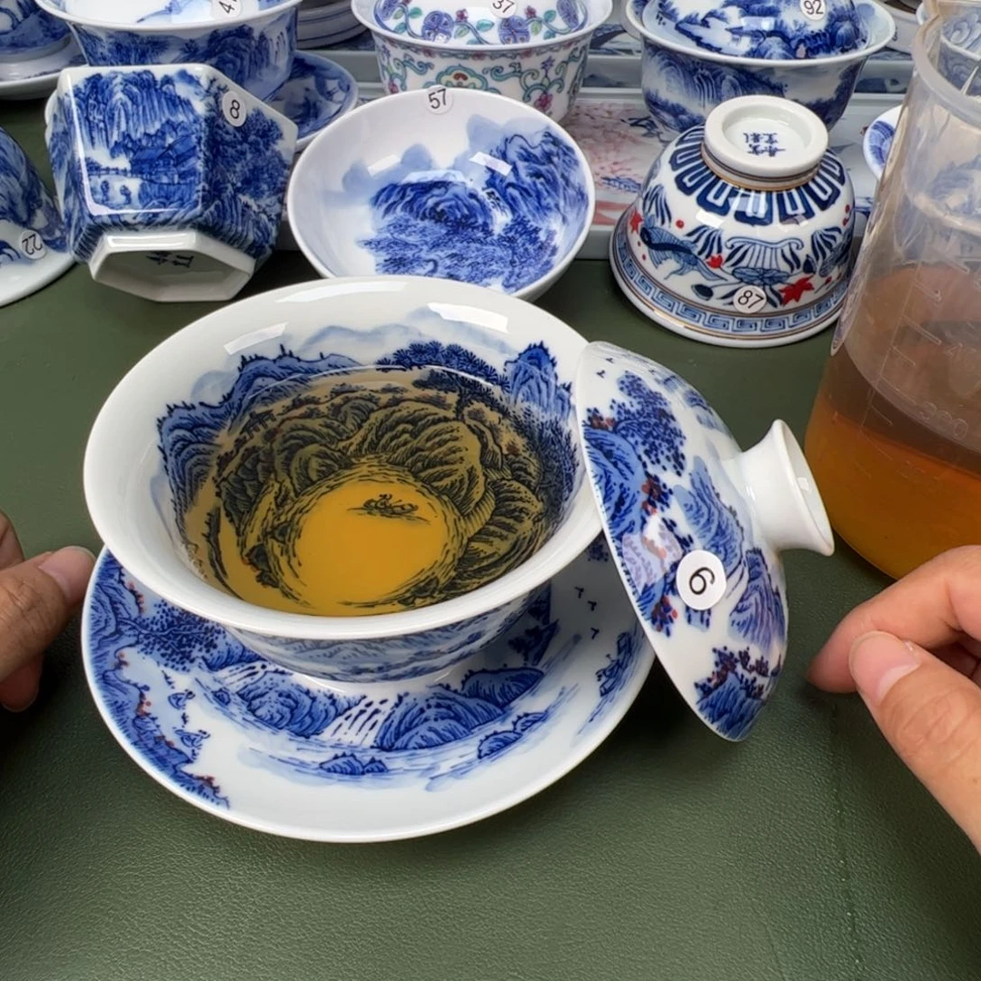 景德镇纯手工纯手绘茶具木木6