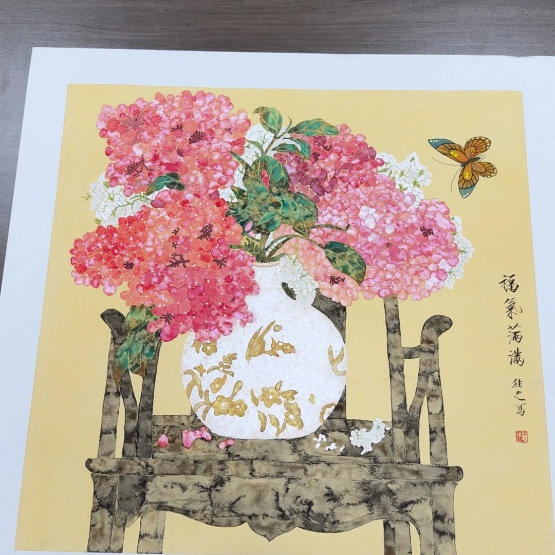 国画国画作品山水花鸟