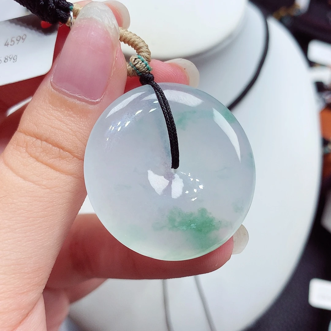 翡翠未镶嵌颈饰翡翠51，34.1/6