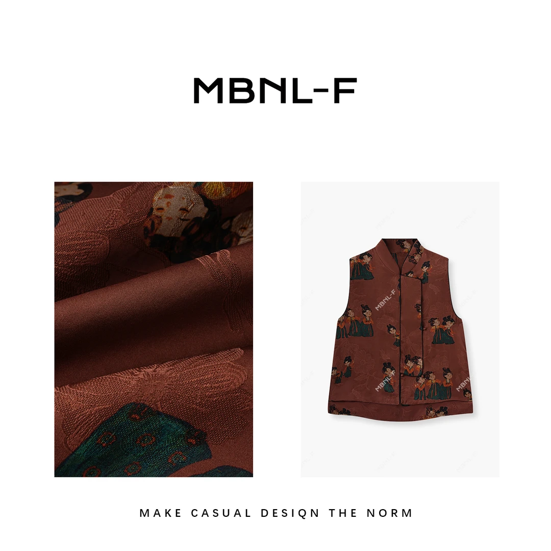 “小唐人”2024S/S新品 夏季百搭马甲上衣 秦磊XM-MJ6533