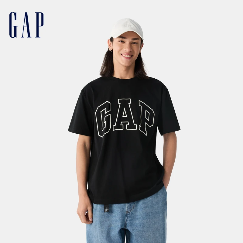 【成毅代言】Gap男女装2025纯棉印花logo百搭t恤宽松 725617