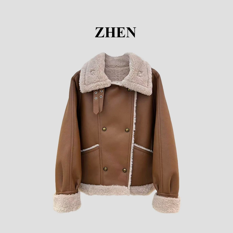 【ZHEN】25K01614 2025新款秋冬保暖外套职场风小众设计师款