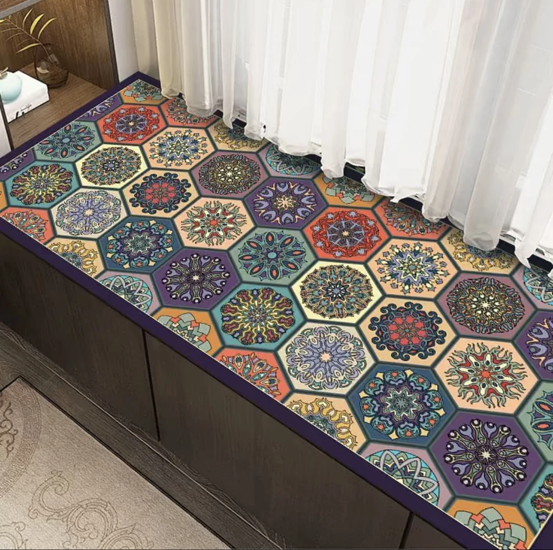 波西米亚60×200卧室飘窗阳台床边厨房长条脚垫毯榻榻米简约地毯