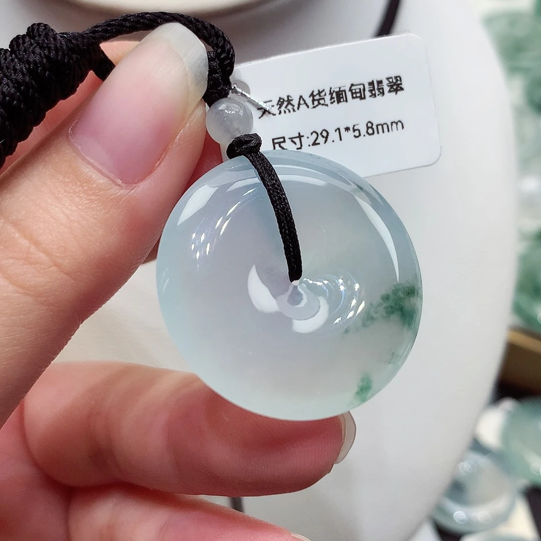 颈饰未镶嵌翡翠编号88，29.1/5.8