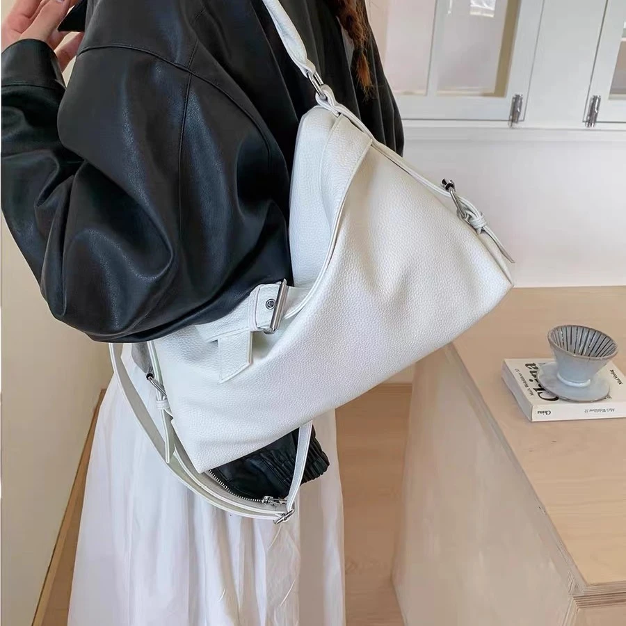 高级感慵懒风hobo包大包女2025新款复古托特包时尚百搭单肩斜挎包