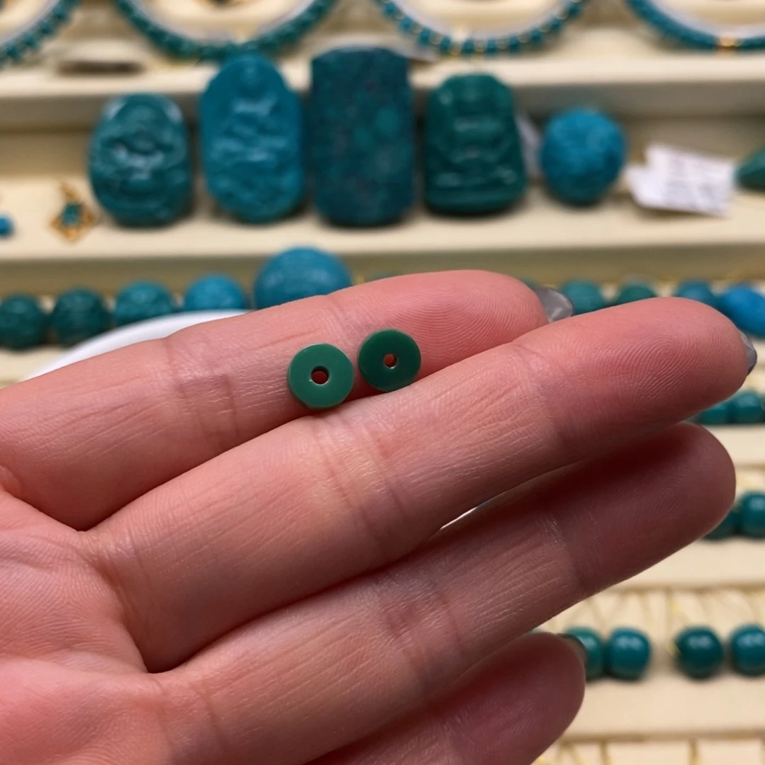 O***E未镶嵌绿松石珠宝奇石直径6➕