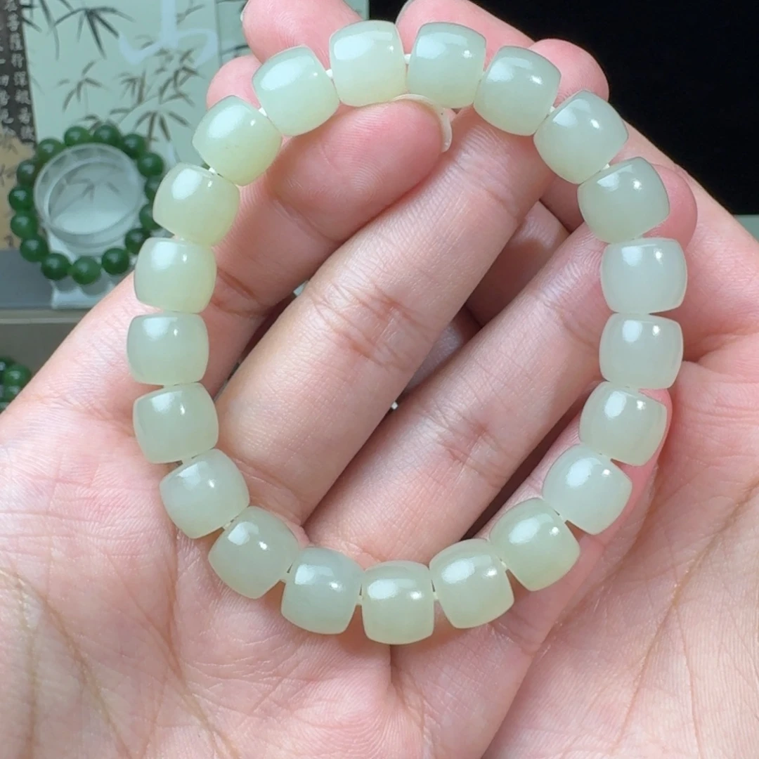 和田玉未镶嵌手链