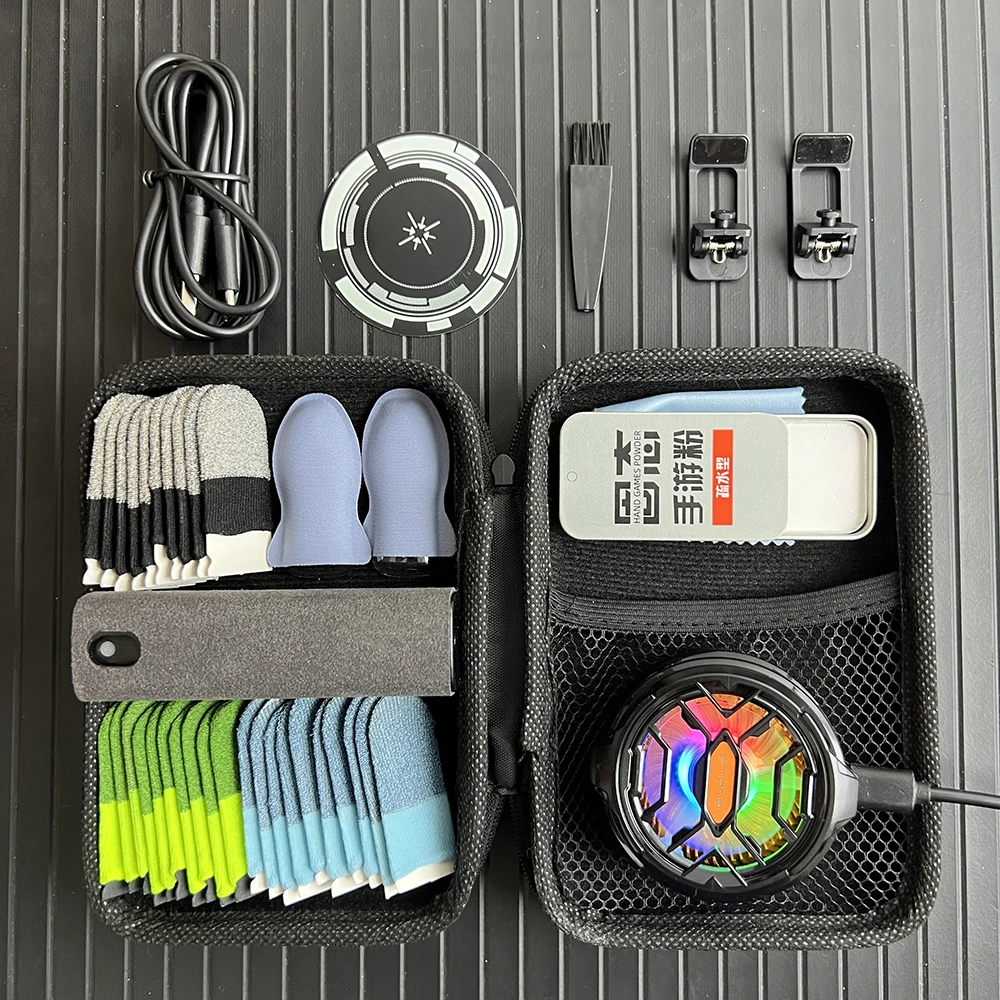 散热器磁吸通用游戏吃鸡电竞安卓制冷静音降温神背夹防汗游戏指套