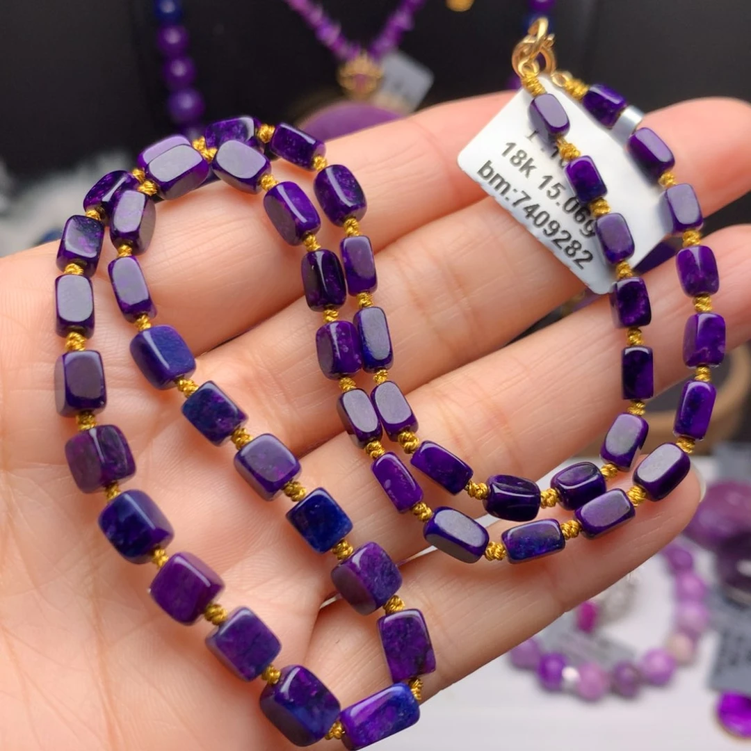 苏纪石（舒俱来）18K金镶嵌项链