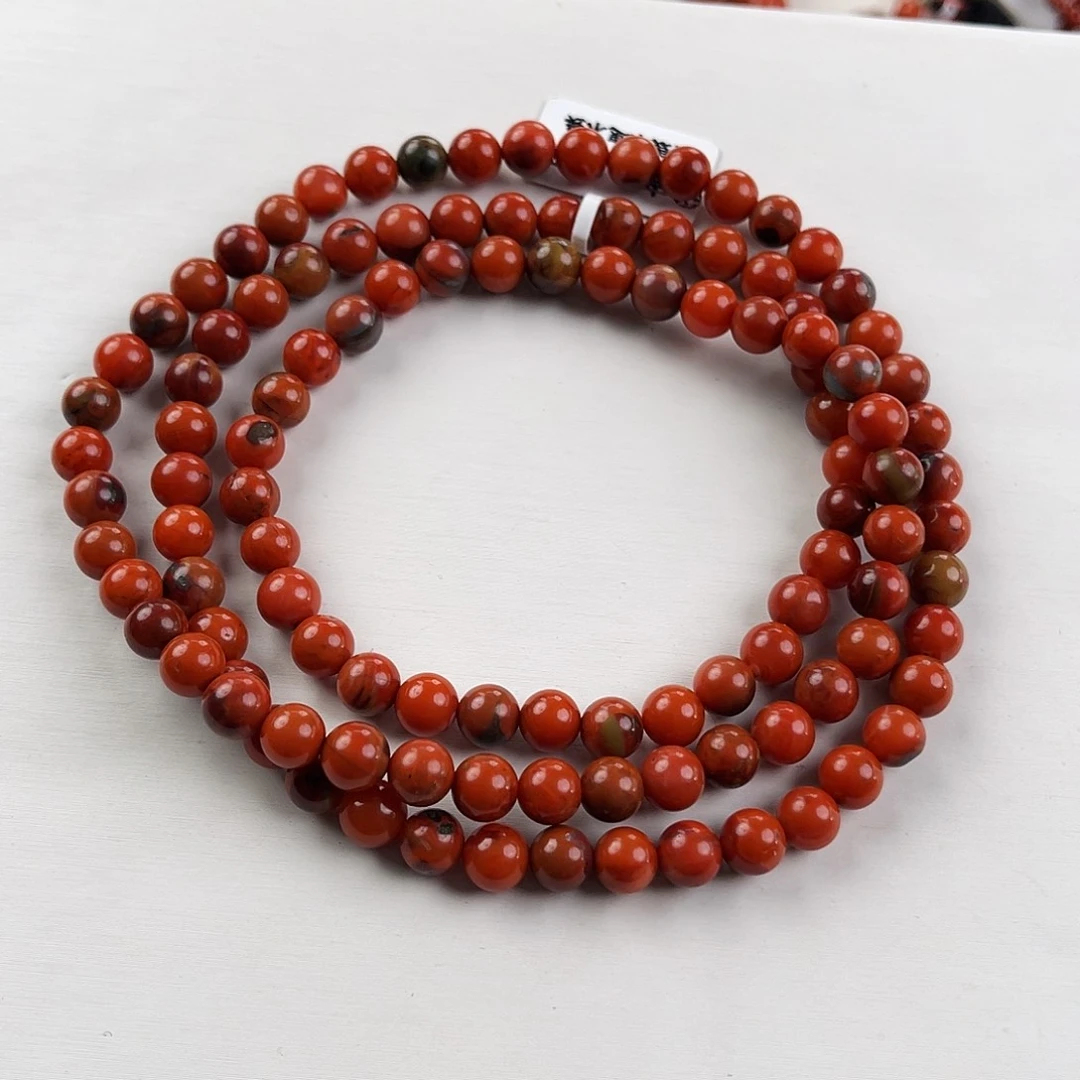 ****吃南红玛瑙未镶嵌手链大山包收藏级鸡血包浆多圈7mm