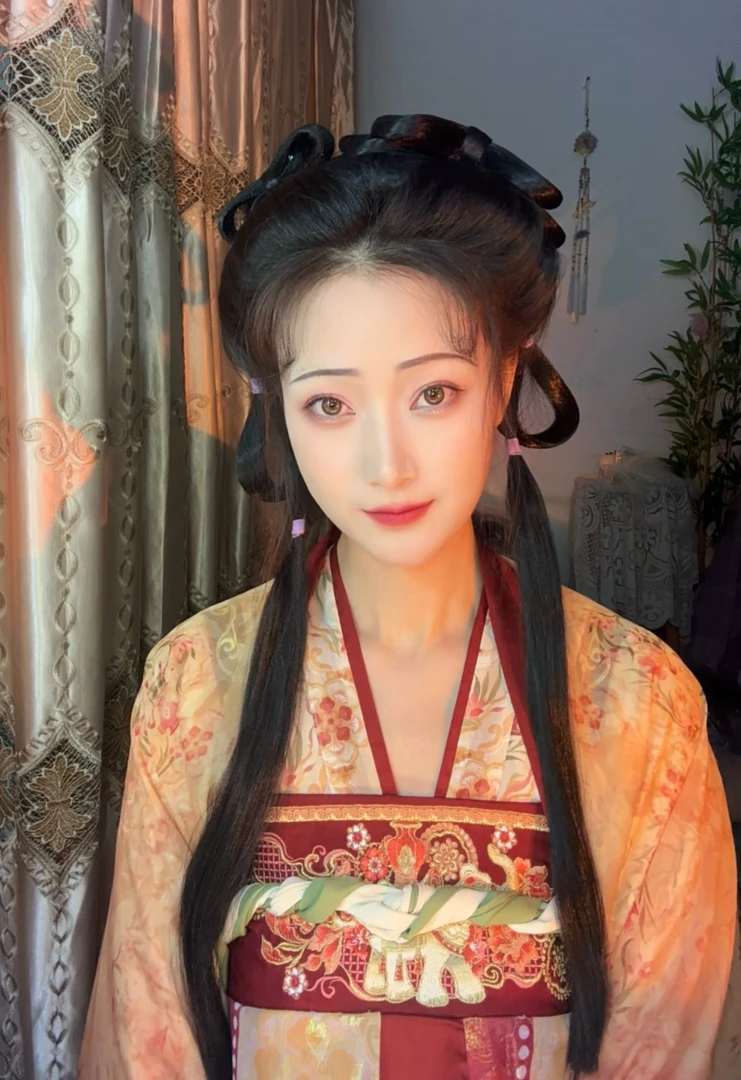 全发丝懒人款古风发包盘发发髻明制唐风头饰古装汉服假发包一体式