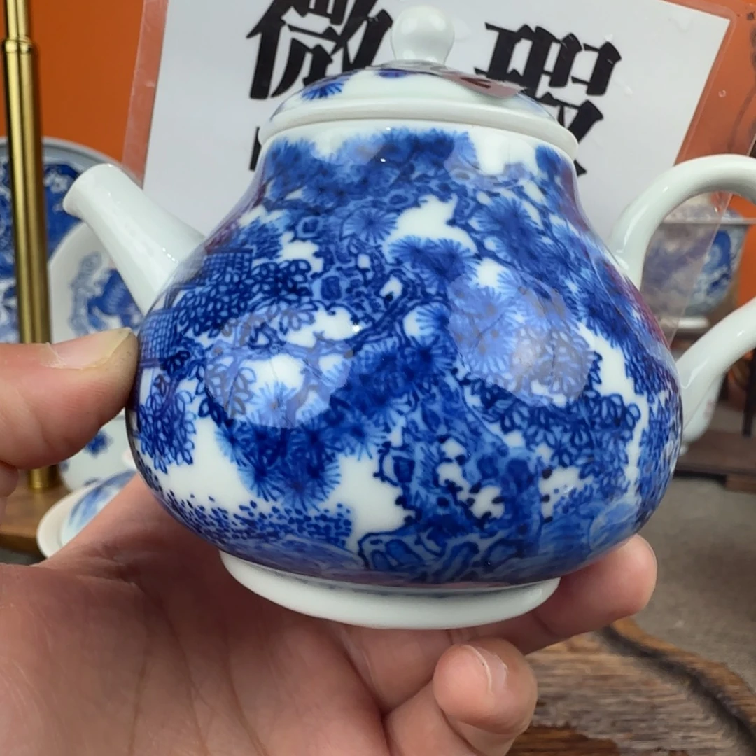 瓷片景德镇手绘青花茶器202