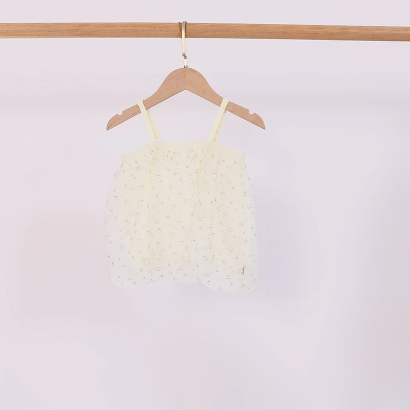 女小童原创设计梭织吊带背心3222005565