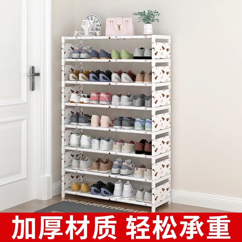 鞋架多层防尘门口门口防尘鞋架层布出租屋门口鞋架外贸