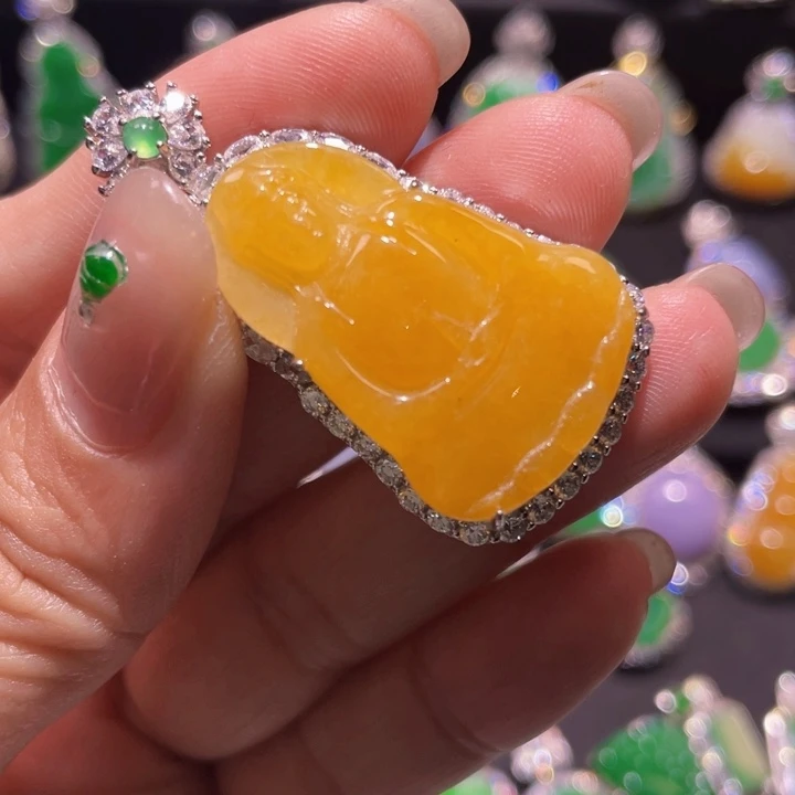 翡翠银S925镶嵌颈饰