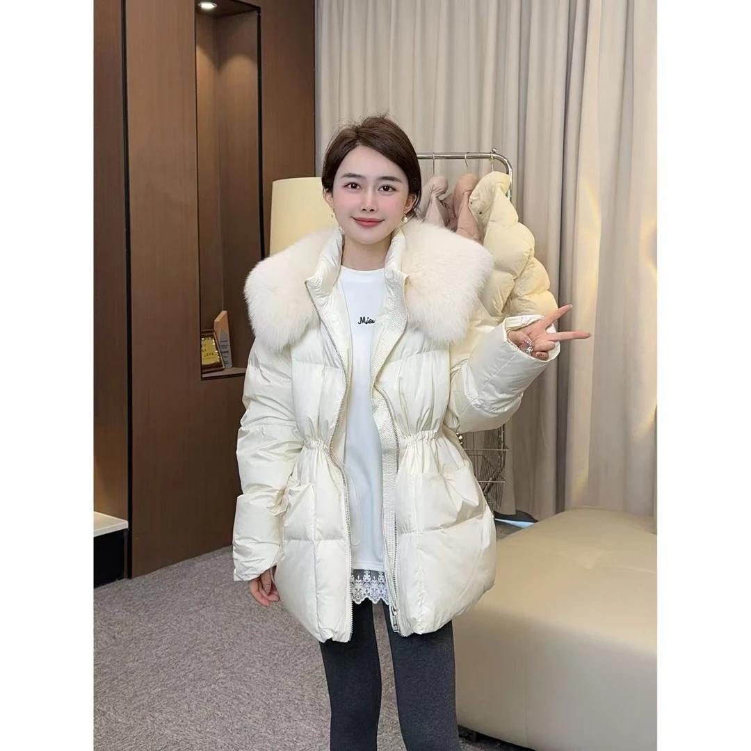 气质毛领鹅绒服 小允姐姐2025新款时尚气质高级多色毛领鹅绒服