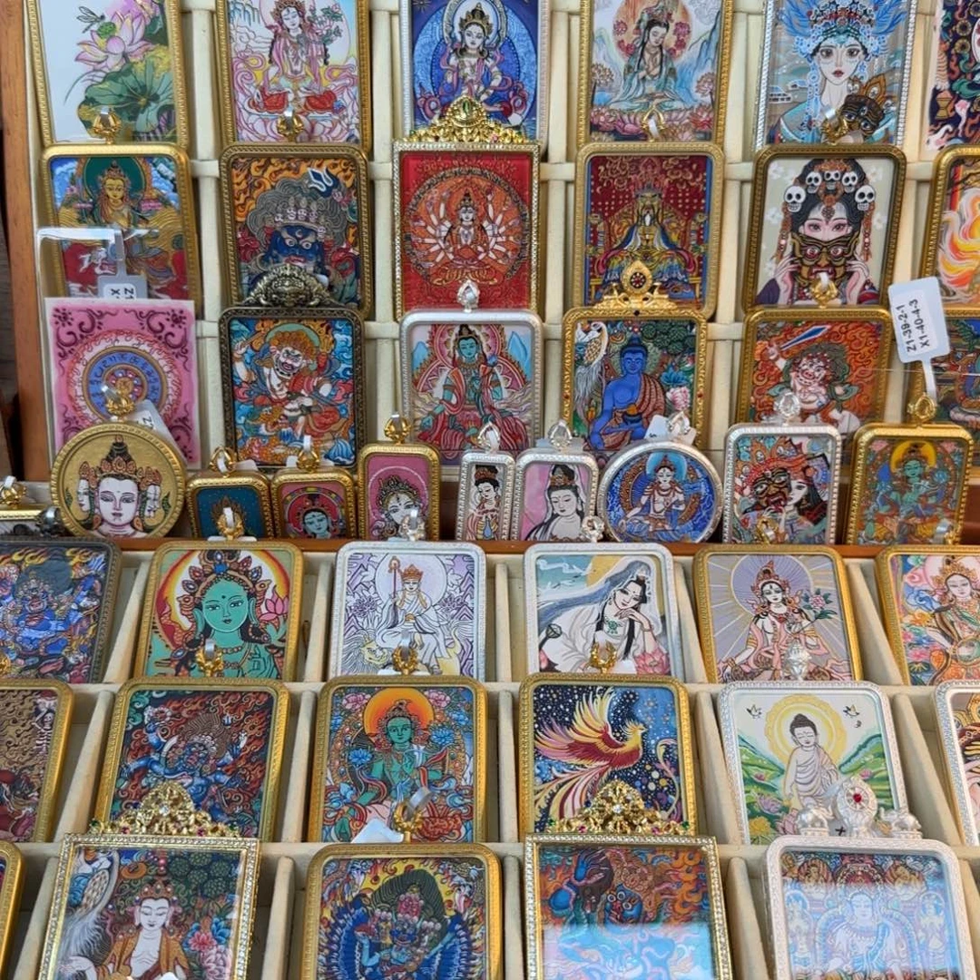 吊坠古祥手绘唐卡