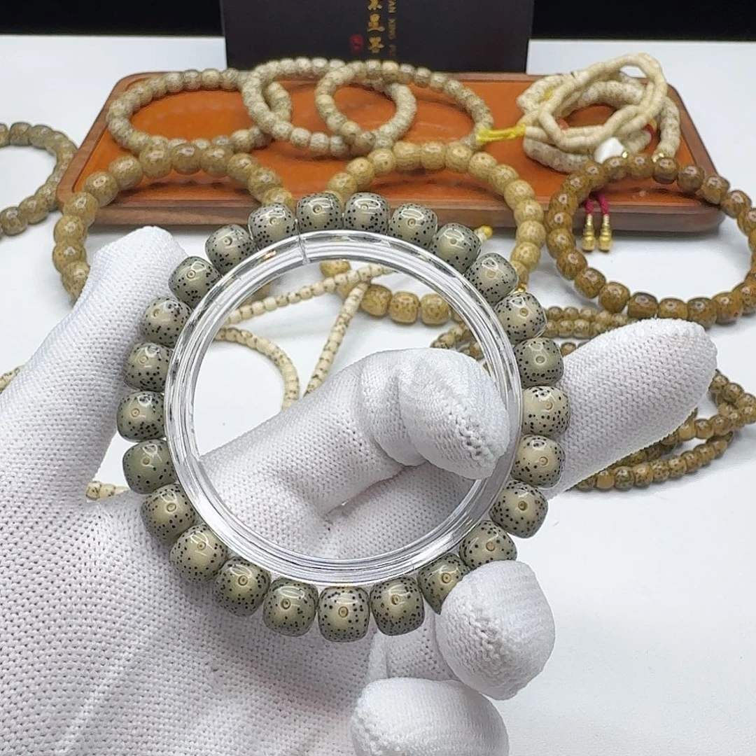 星月菩提吊坠102 尊宠糯冰绿幽灵9左右单圈