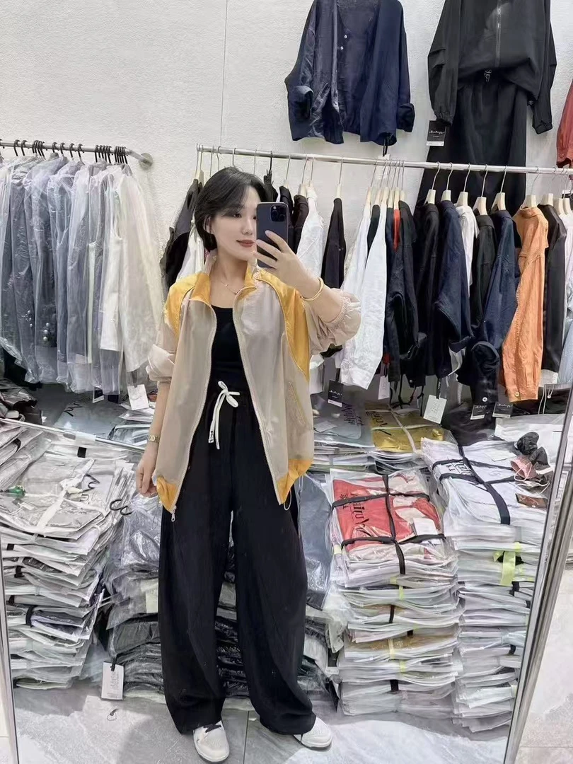 2025五姐9339夏季新款拼接拼色4色F晒皮肤衣外套