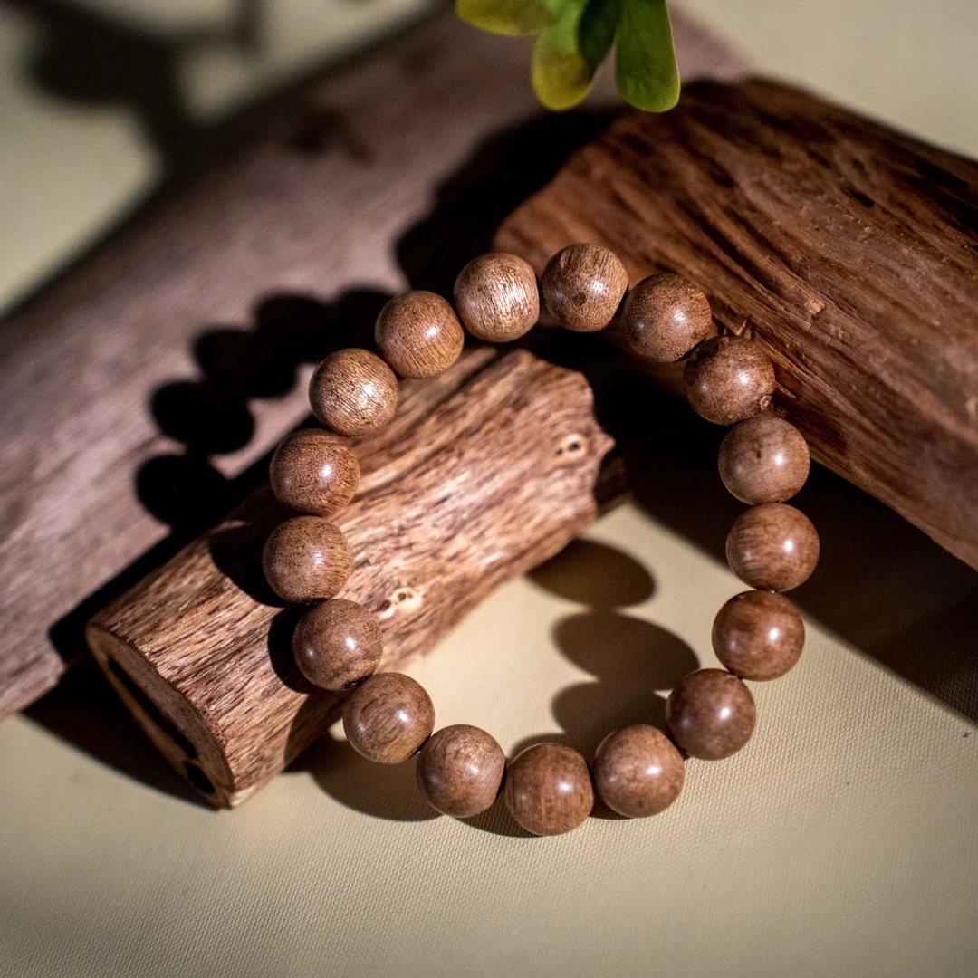 沉香【江苏工美专属】正区文莱天然野黑棋沉香手串-063*1311