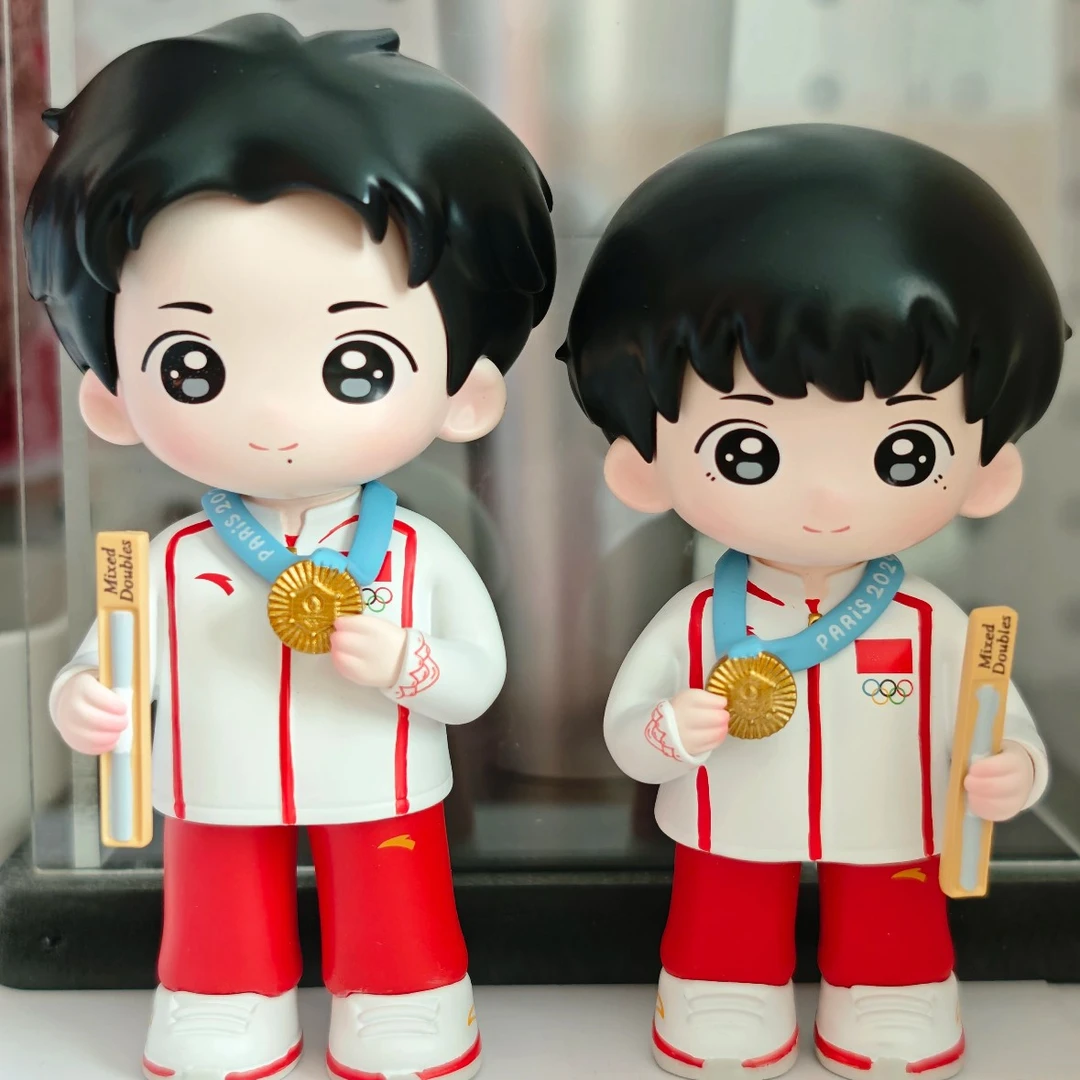 巴黎奥运会莎头孙颖莎王楚钦可爱Q版人物手办收藏纪念礼物