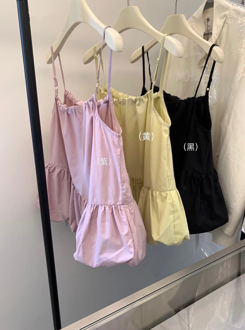 F·【清甜少女】减龄温柔少女感花苞吊带背心