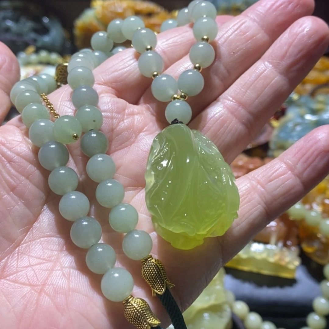 【闪购商品】岫玉毛衣链未镶嵌