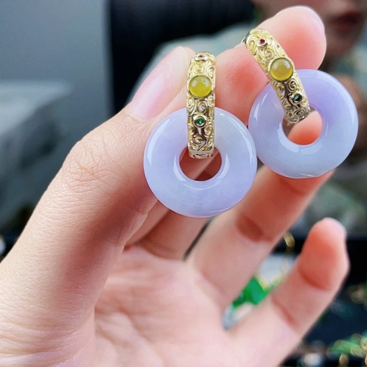 翡翠耳饰未镶嵌饰品