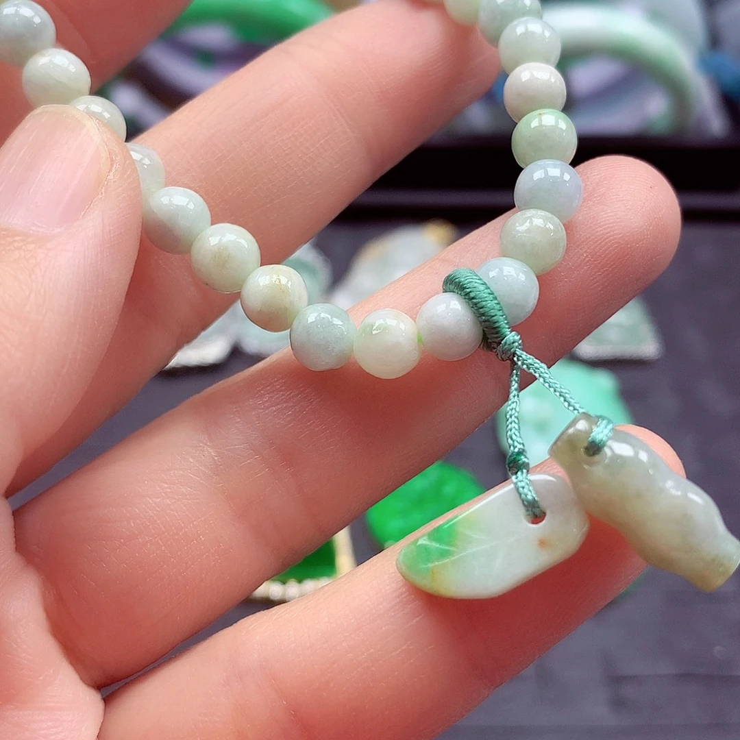 翡翠未镶嵌手链翡翠手串