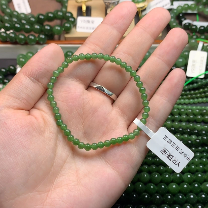 【闪购商品】未镶嵌和田玉（碧玉）手链A****-