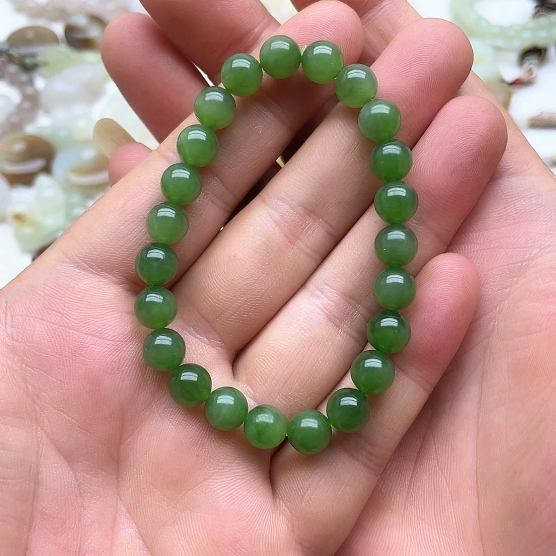 像***由手链未镶嵌和田玉