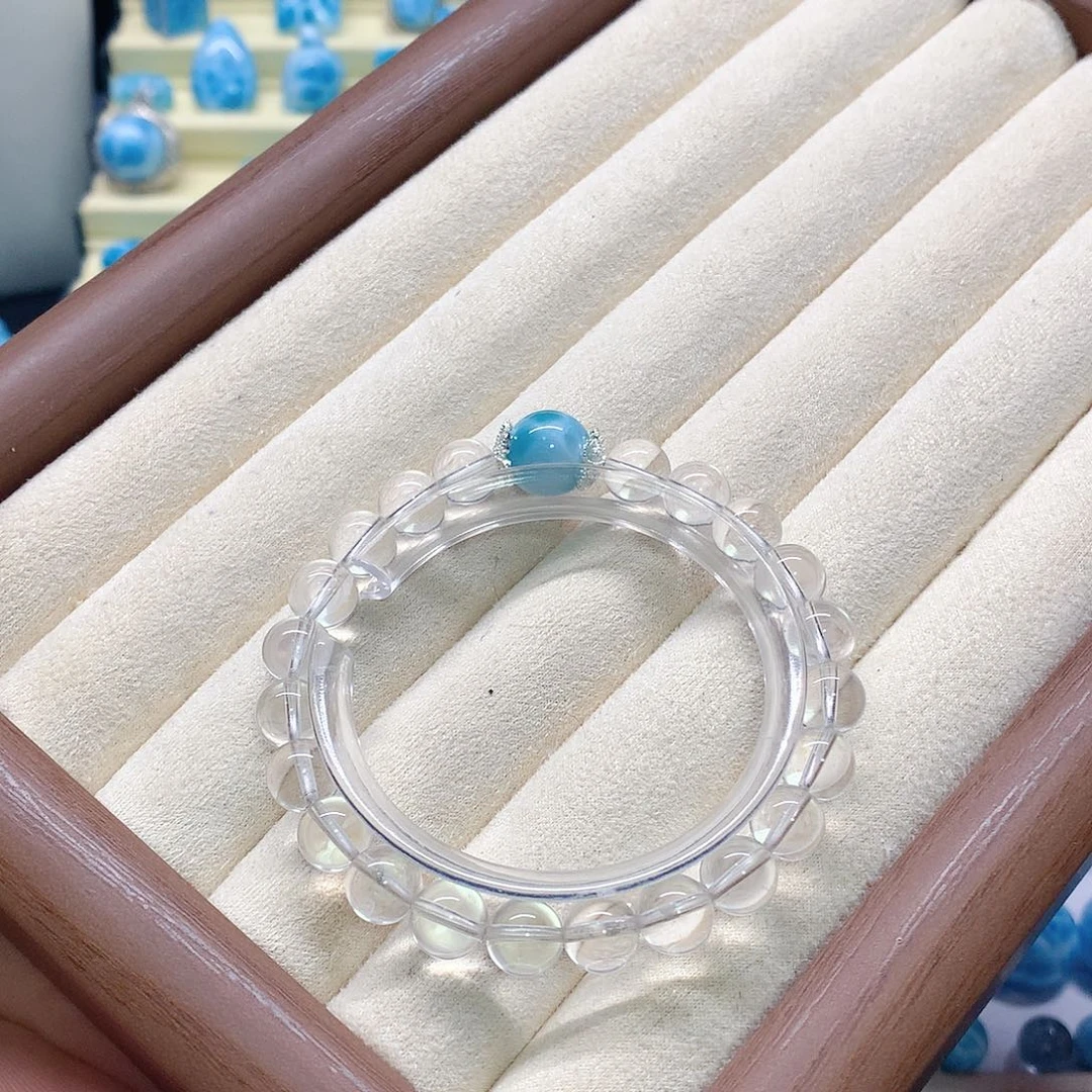 针钠钙石（海纹石）未镶嵌手链