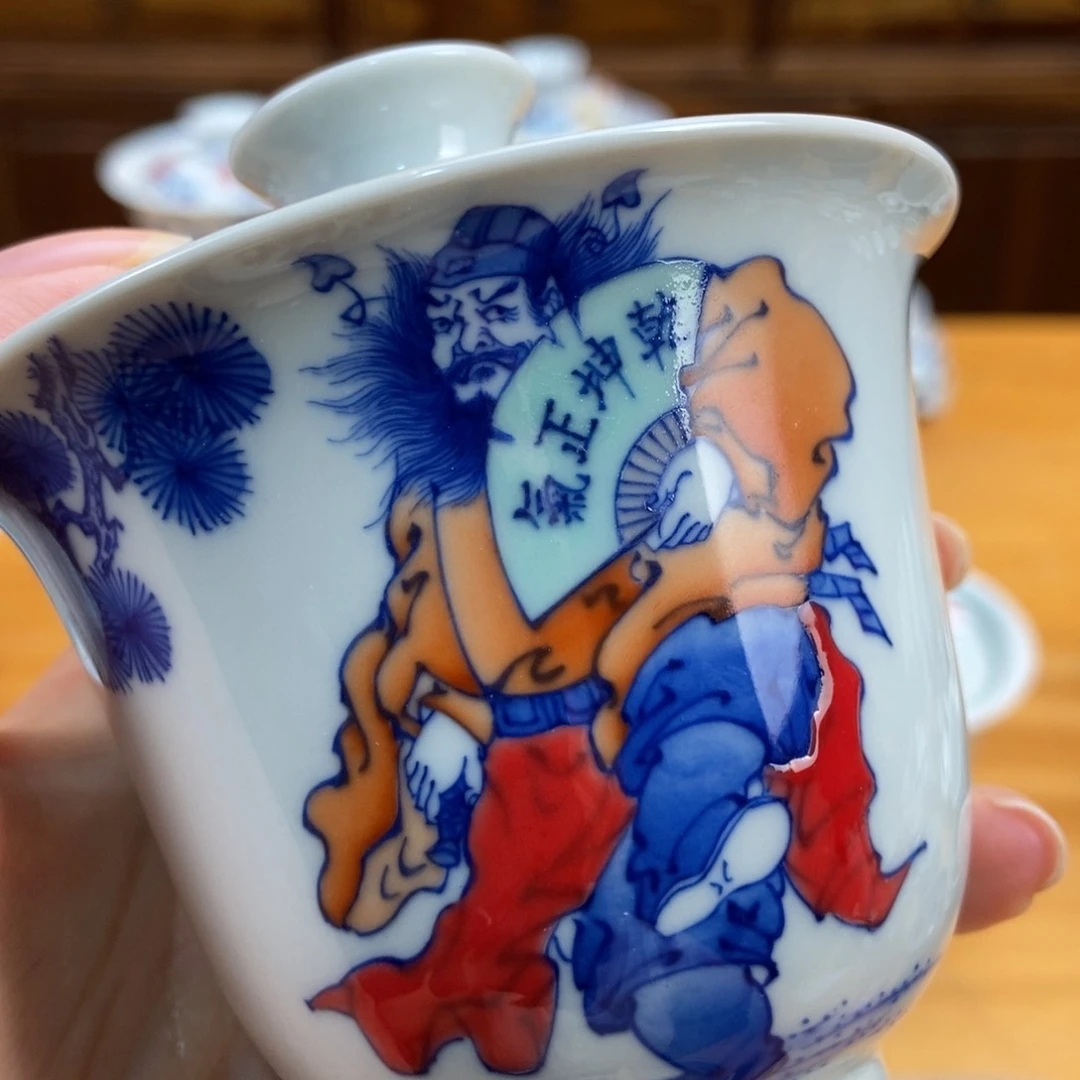手绘现代茶具非古董