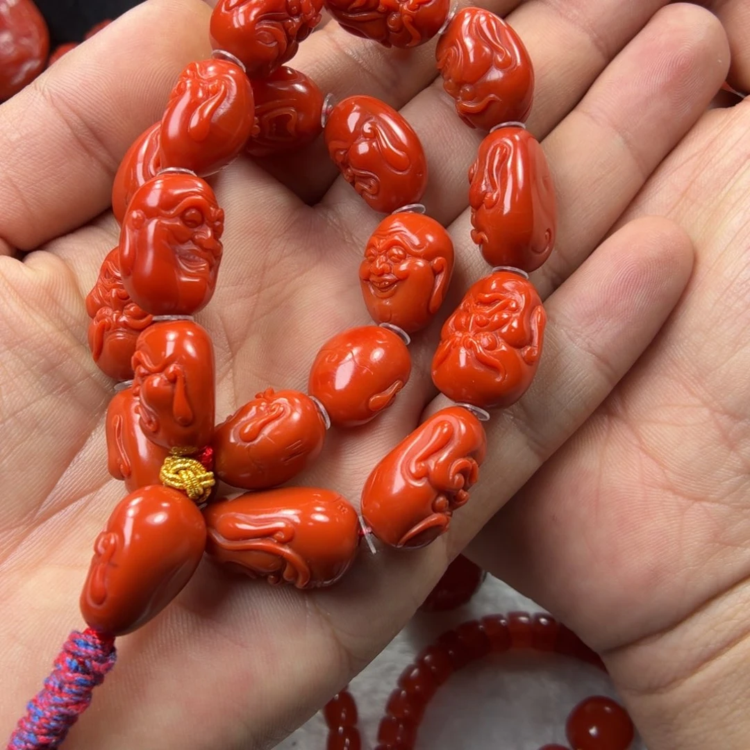 海***上南红玛瑙未镶嵌挂件