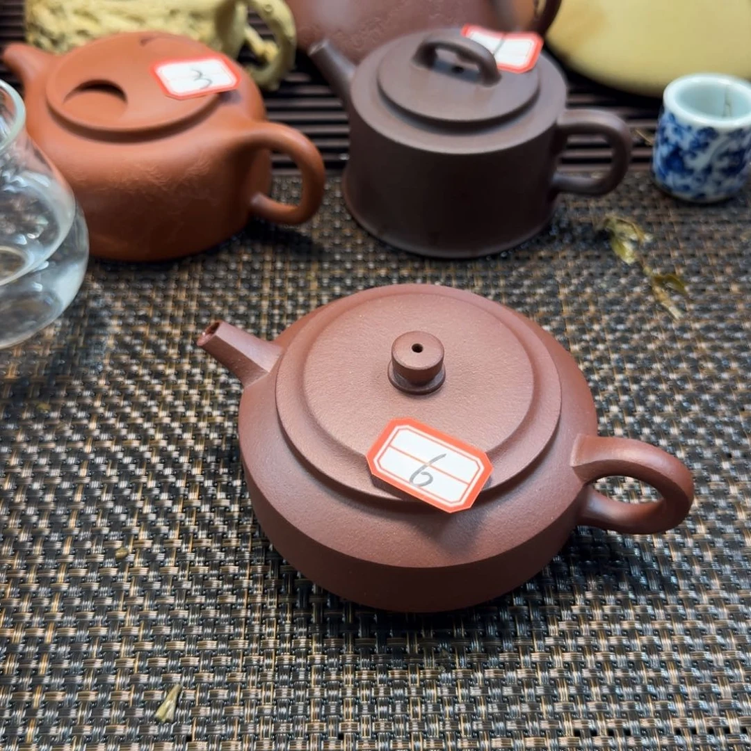 茶壶紫砂6号紫砂壶仲芳周盘瑕