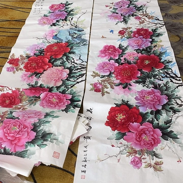 邮***金国画赵春英70/240手绘画芯