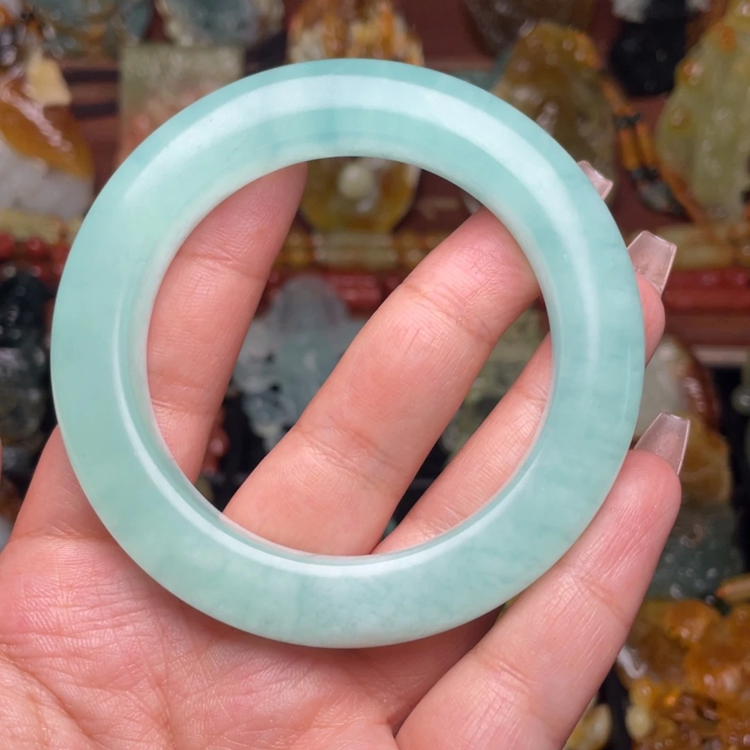 蛇纹石玉未镶嵌手镯尛*迪