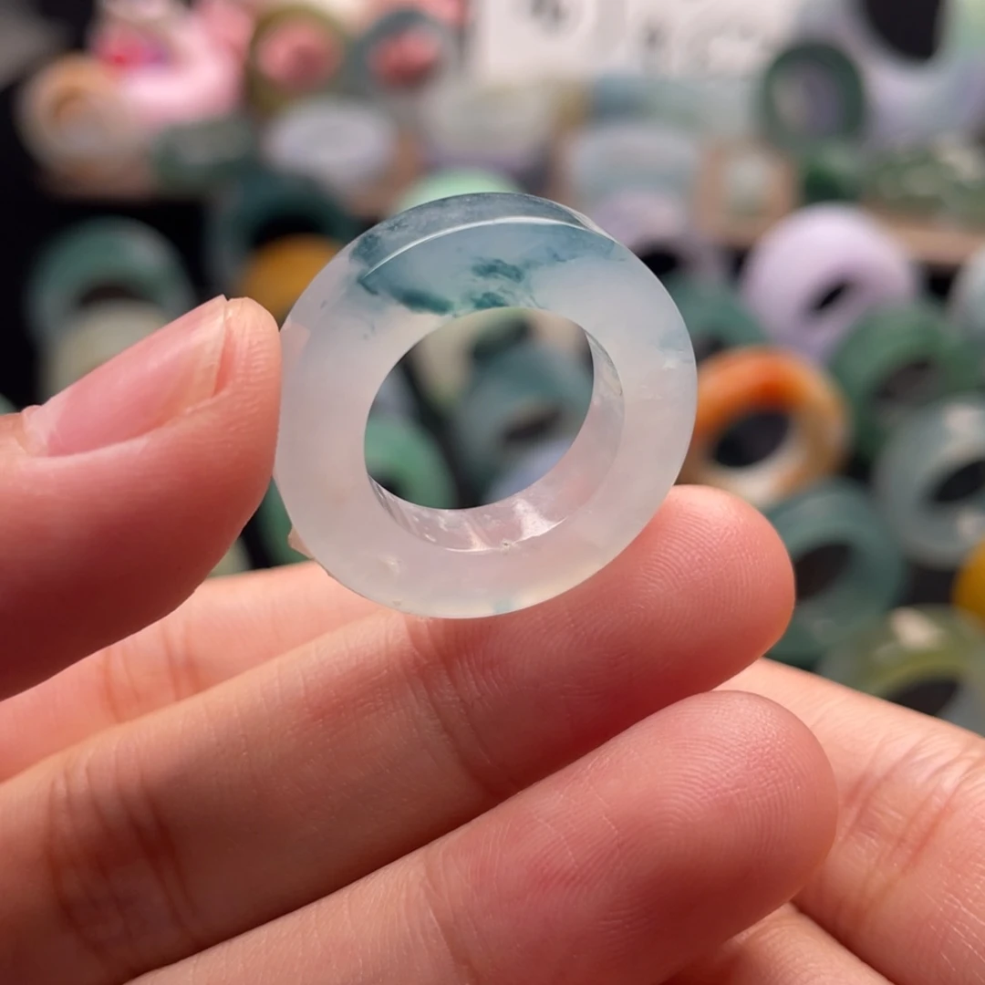 定制翡翠未镶嵌  蓝墨（裂）