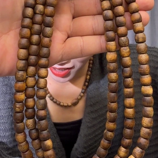 沉香手串白棋鼓珠0.9-20多样性发货1条