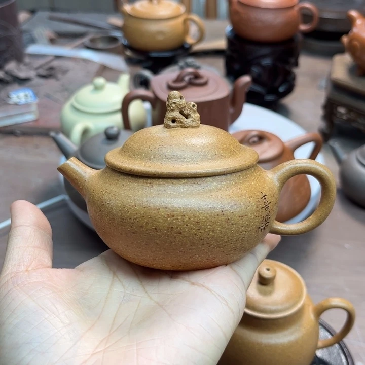 茶壶紫砂手工制作原矿紫砂