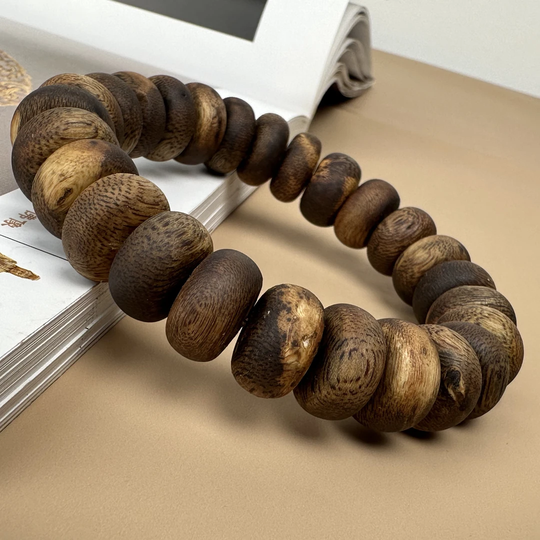 沉香海南沉香白棋1.4算盘珠单圈多样性发一