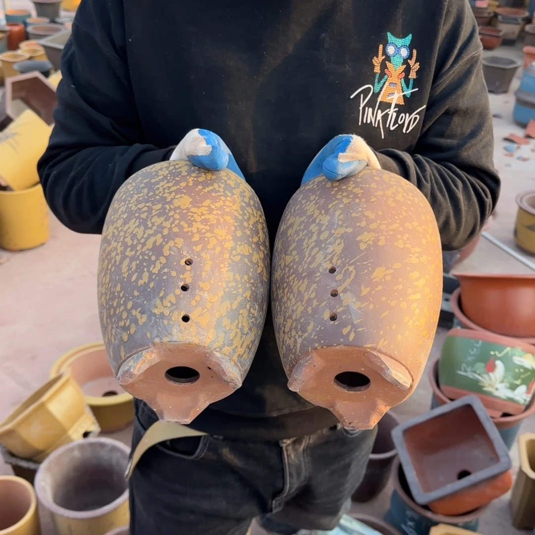 紫砂花盆瑕疵和瑕疵