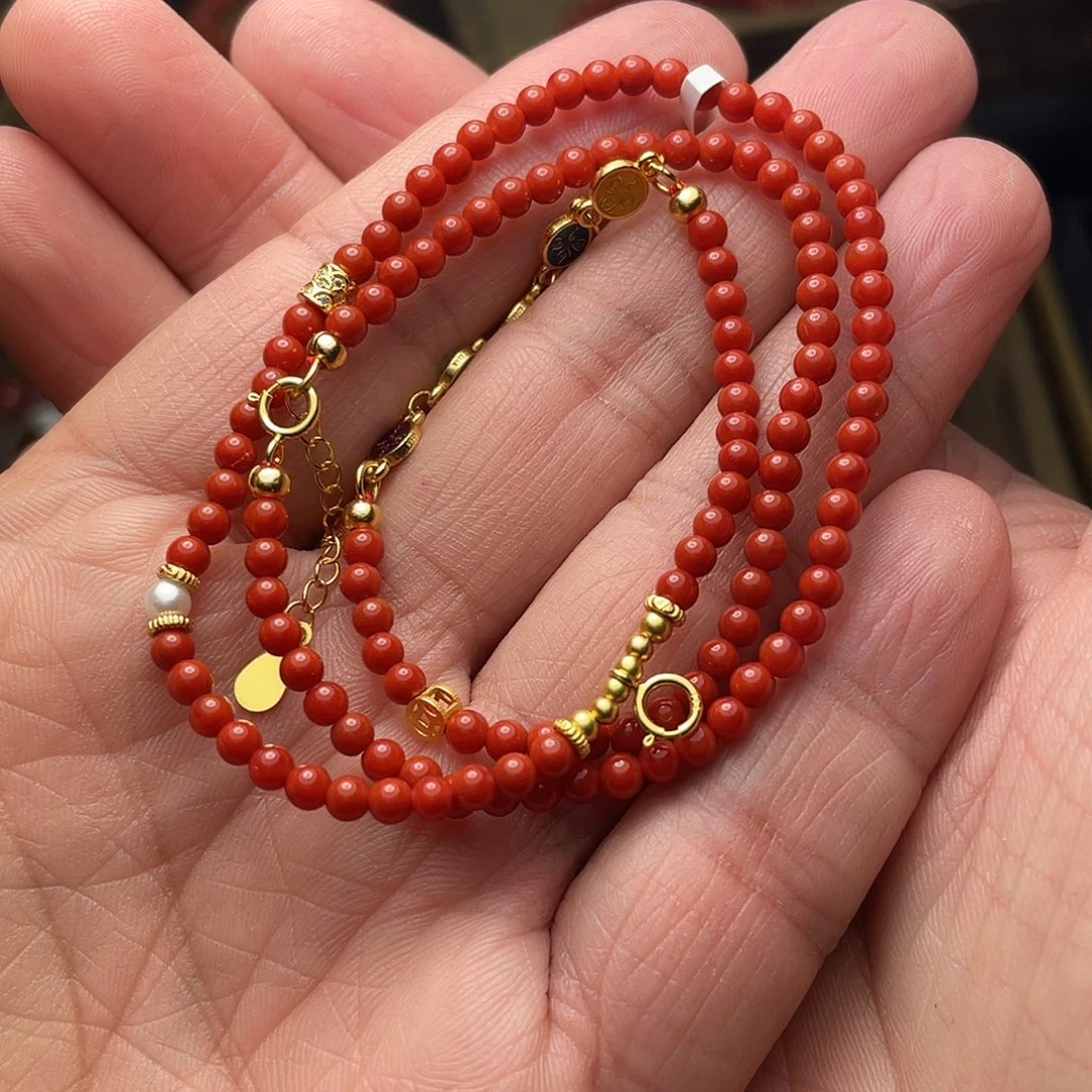 南红玛瑙未镶嵌项链