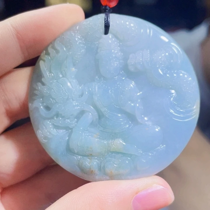 翡翠挂件未镶嵌A384 多样性发其一